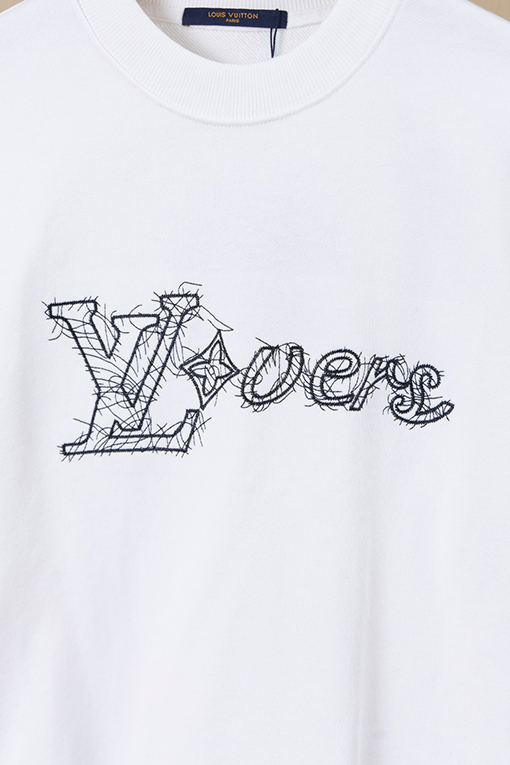 ルイヴィトン LV 逆文字刺繍クルーネックスパーカー