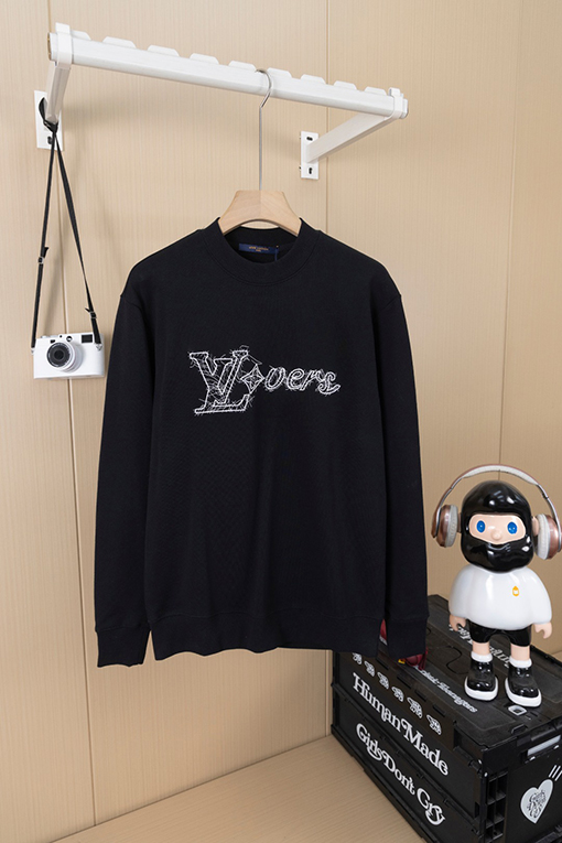 ルイヴィトン LV 逆文字刺繍クルーネックスパーカー