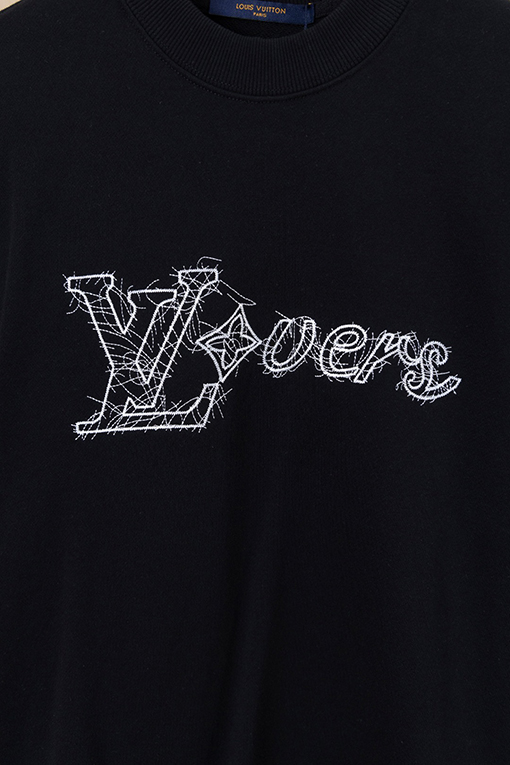 ルイヴィトン LV 逆文字刺繍クルーネックスパーカー
