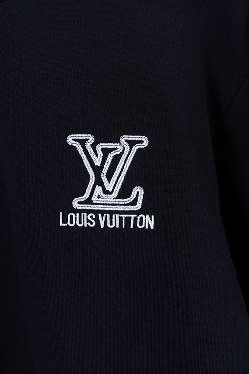 ルイヴィトン LV 背中に小さなロゴの刺繍ラウンドネックのスパーカー