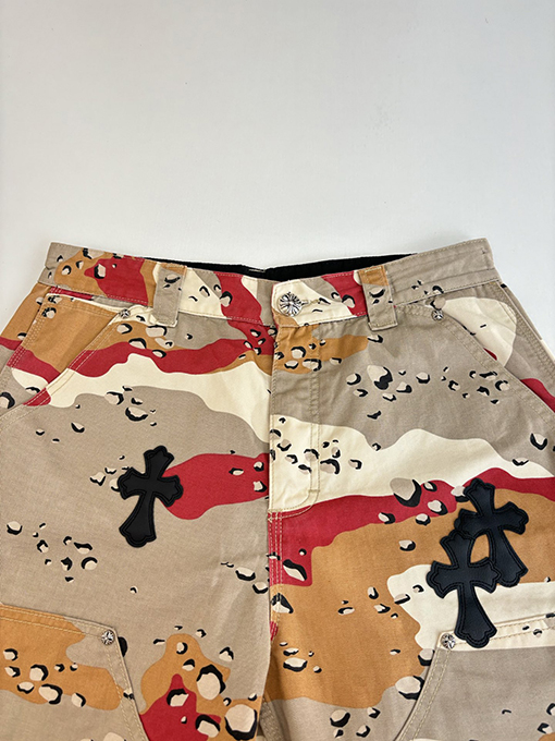 クロムハーツスーパーコピー レザーカモフラージュショーツ