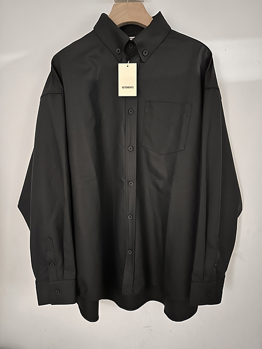 ヴェトモン VETEMENTS 新しい厚手の長繊維コットンシャツ