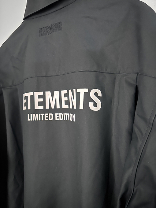 ヴェトモン VETEMENTS 新しい厚手の長繊維コットンシャツ