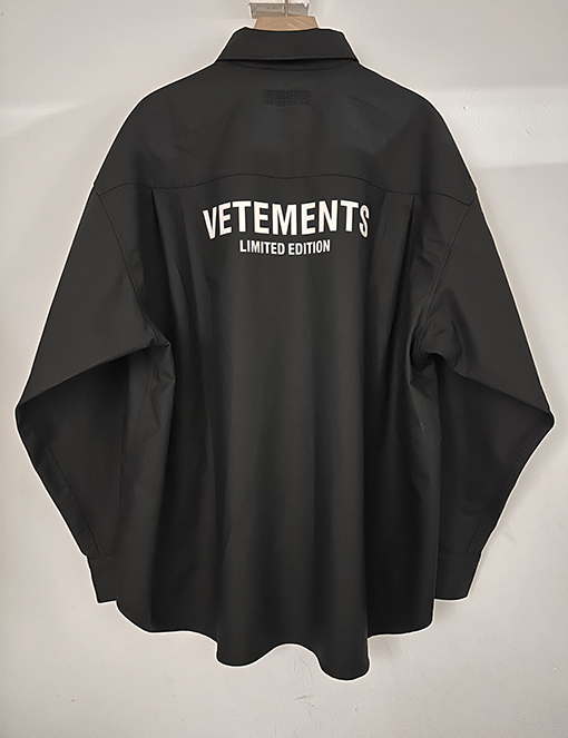 ヴェトモン VETEMENTS 新しい厚手の長繊維コットンシャツ
