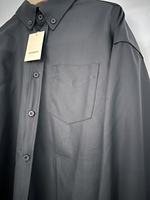 ヴェトモン VETEMENTS 新しい厚手の長繊維コットンシャツ