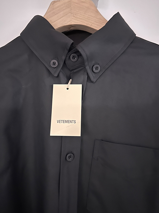 ヴェトモン VETEMENTS 新しい厚手の長繊維コットンシャツ