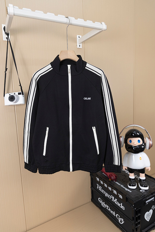 セリーヌコピー CELINE ウェブスタンドカラージップアップジャケット