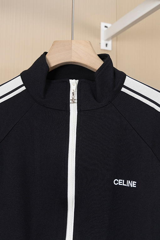 セリーヌコピー CELINE ウェブスタンドカラージップアップジャケット