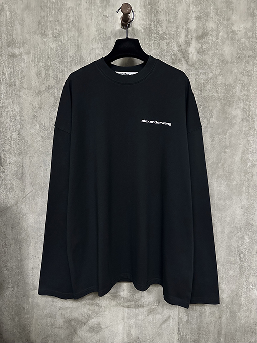 アレキサンダーワンコピー alexanderwang 新しい小さなロゴプリントの長袖シャツ