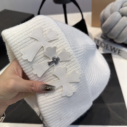 クロムハーツ ウールニットのオールマッチビーニーキャップ