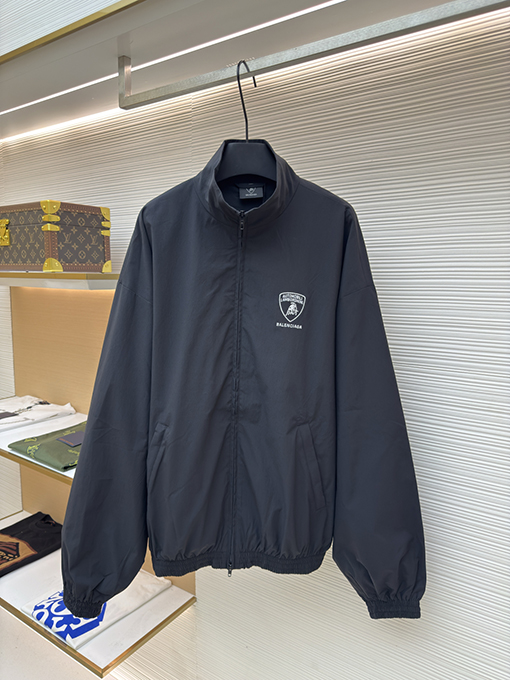 Balenciaga X Lamborghini ファッションコラボレーション刺繍ジッパージャケット