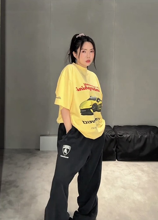 Balenciaga X Lamborghiniスーパーコピー コラボレーション刺繍パンツ