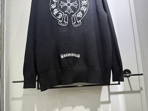 クロムハーツ シルケットコットンニットタートルネックセーター