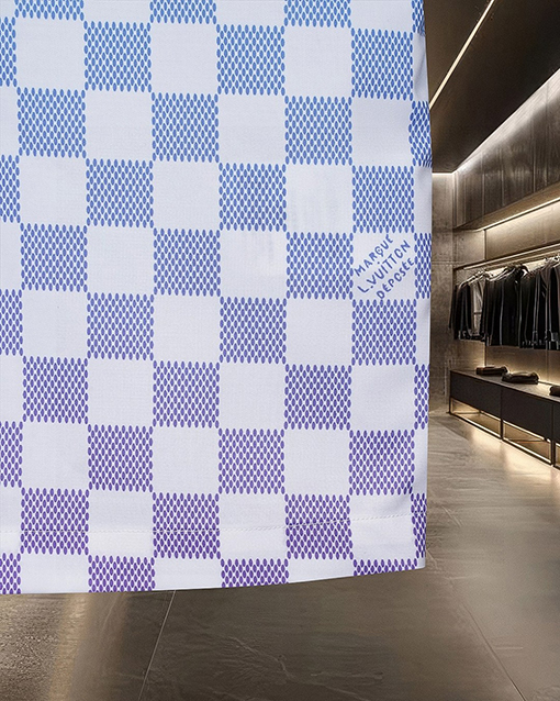 ルイヴィトンコピー Damier Monogram グラデーションチェッカーボード半袖シャツ