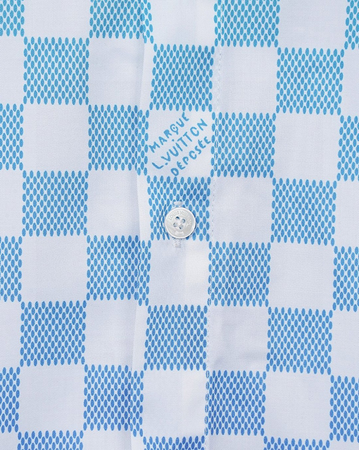 ルイヴィトンコピー Damier Monogram グラデーションチェッカーボード半袖シャツ