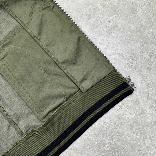 グッチ ジャカードジッパージャケット