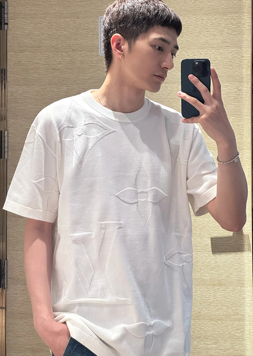 ルイヴィトン ジャカードニット半袖Tシャツ