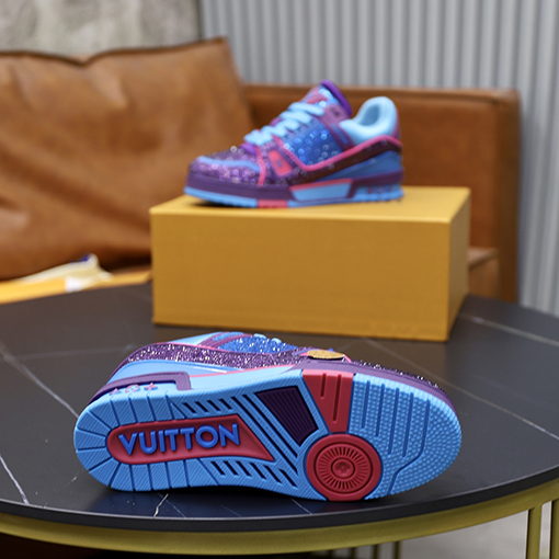 ルイヴィトンコピー LV Trainer キラキラ輝くカップルスニーカー