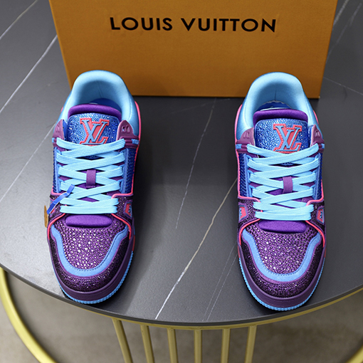 ルイヴィトンコピー LV Trainer キラキラ輝くカップルスニーカー