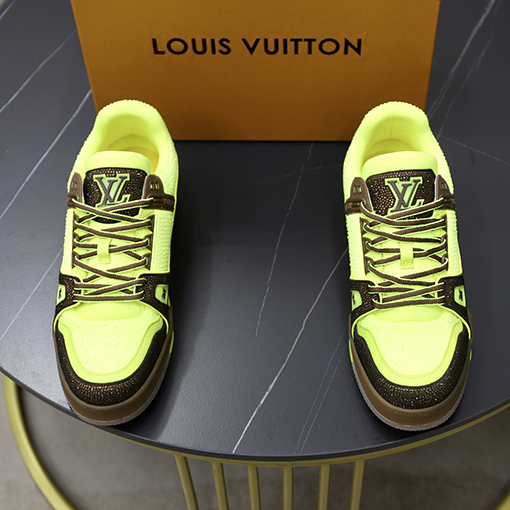 ルイヴィトンコピー LV Trainer キラキラ輝くカップルスニーカー