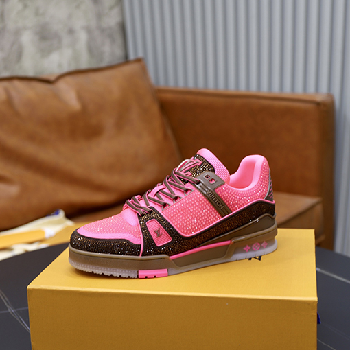 ルイヴィトンコピー LV Trainer キラキラ輝くカップルスニーカー