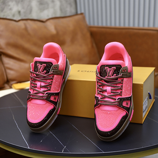 ルイヴィトンコピー LV Trainer キラキラ輝くカップルスニーカー
