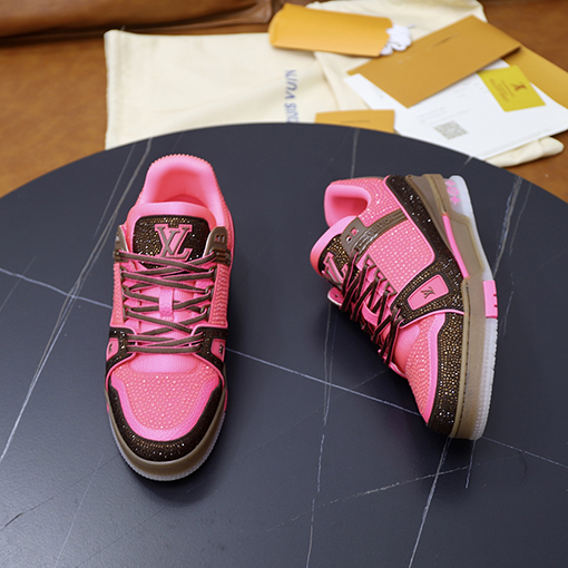 ルイヴィトンコピー LV Trainer キラキラ輝くカップルスニーカー