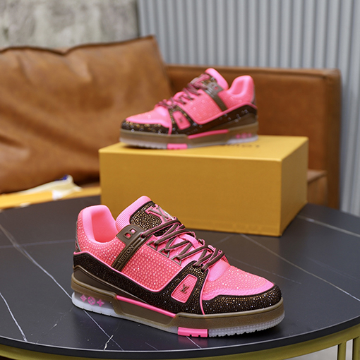 ルイヴィトンコピー LV Trainer キラキラ輝くカップルスニーカー