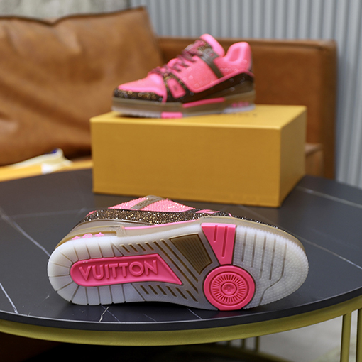 ルイヴィトンコピー LV Trainer キラキラ輝くカップルスニーカー