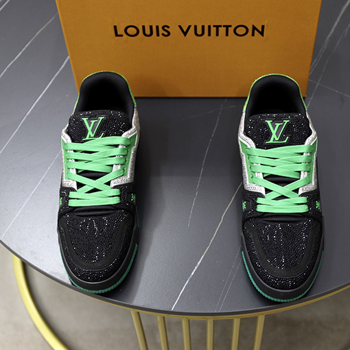 ルイヴィトン LV Trainer ダイヤモンドカップルスニーカー