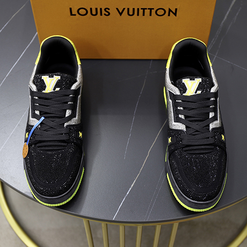 ルイヴィトン LV Trainer ダイヤモンドカップルスニーカー