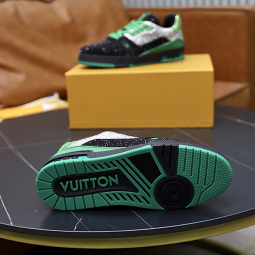 ルイヴィトン LV Trainer ダイヤモンドカップルスニーカー