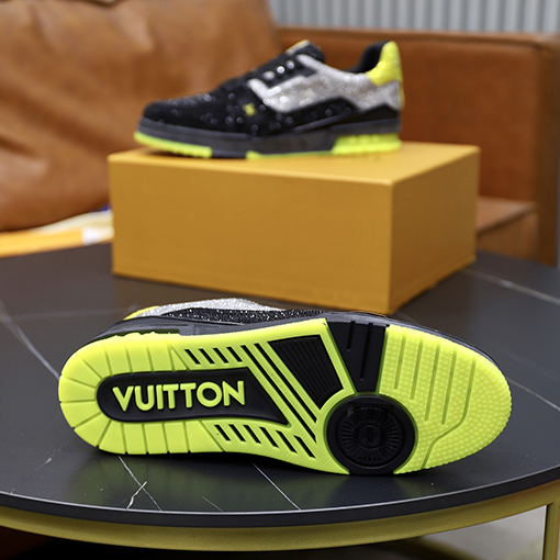 ルイヴィトン LV Trainer ダイヤモンドカップルスニーカー