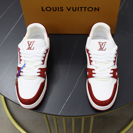 ルイヴィトン LV Trainer ダイヤモンドカップルスニーカー