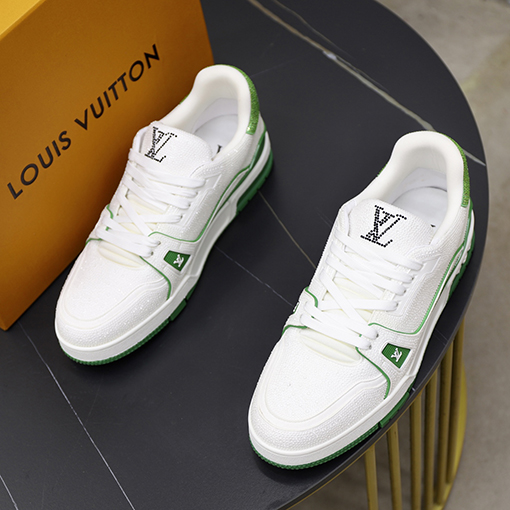 ルイヴィトン LV Trainer ダイヤモンドカップルスニーカー