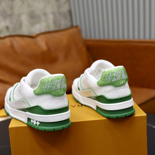 ルイヴィトン LV Trainer ダイヤモンドカップルスニーカー