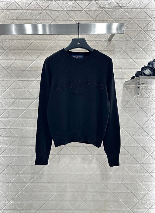 ルイヴィトンスーパーコピー LOUIS VUITTON 新作ビーズレターニット長袖シャツ