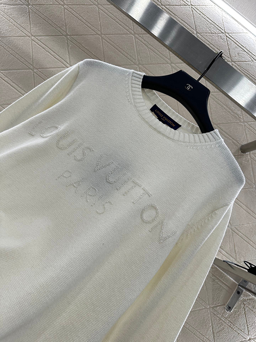 ルイヴィトンスーパーコピー LOUIS VUITTON 新作ビーズレターニット長袖シャツ