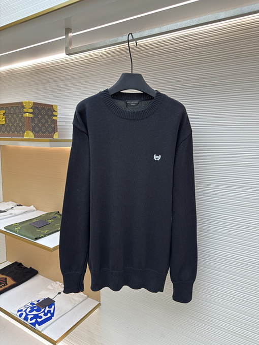 バレンシアガ Balenciaga 小麦の穂刺繍入りマッドプリントセーター