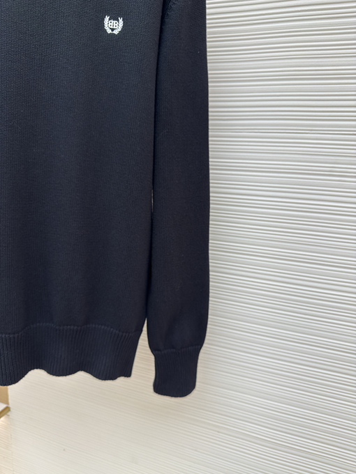 バレンシアガ Balenciaga 小麦の穂刺繍入りマッドプリントセーター