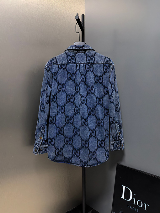 グッチ 新しい複合デニムジャケット