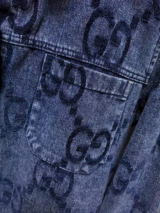 グッチ 新しい複合デニムジャケット