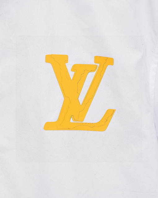 ルイヴィトンスーパーコピー LV クラックエンボスモノグラムロゴ半袖シャツ