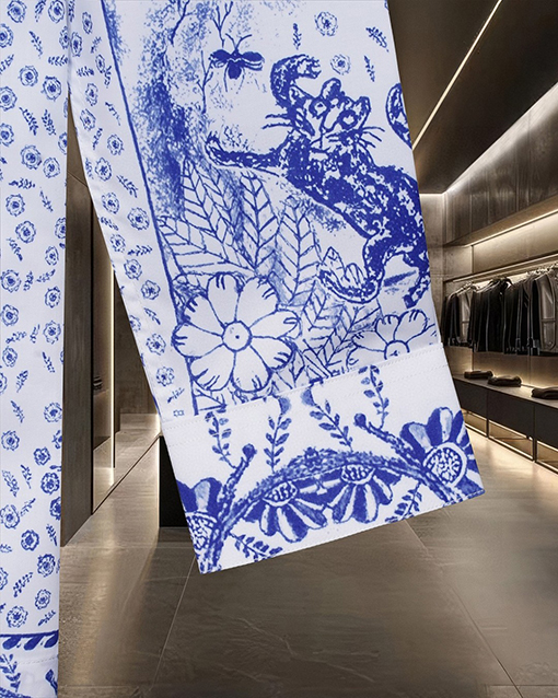 ディオール Christian Dior Couture 動物と花のロゴデジタルプリント長袖シャツ