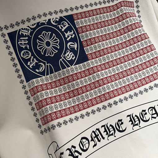 クロムハーツ 前後デジタルダイレクトプリント半袖Tシャツ