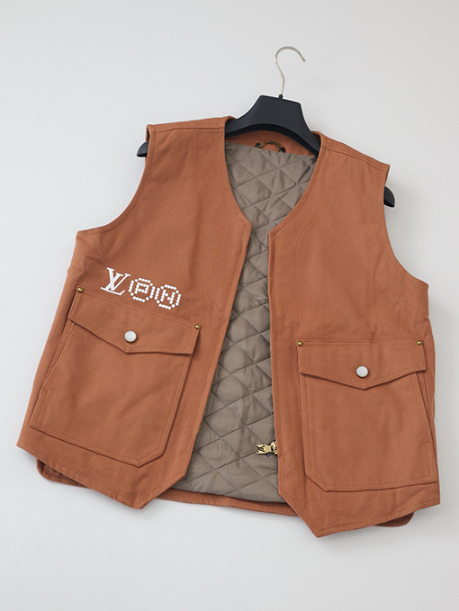 ルイヴィトン Nigo コラボレーションポケットポートレートプリントワークベスト
