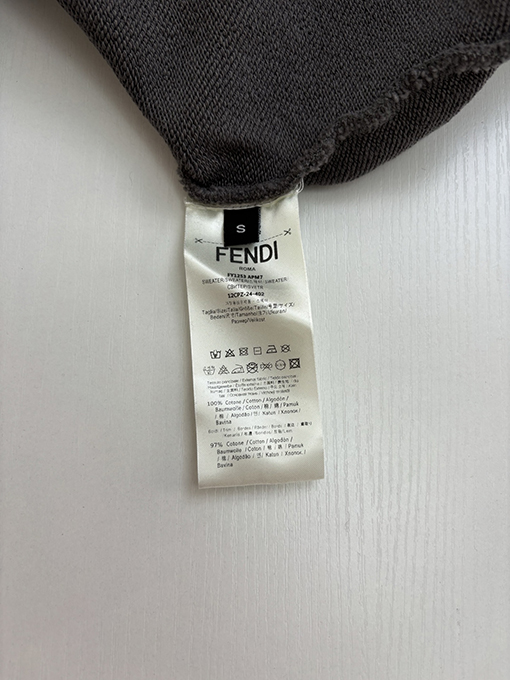 フェンディコピー 新しい FENDI メタルレターウェビングパーカー