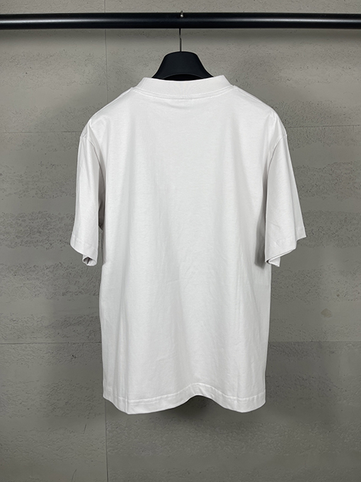 バレンシアガ レディースダイレクトプリントウォッシュダメージ半袖Tシャツ