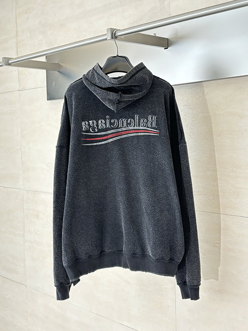バレンシアガ リバーシブル コーク ジップ フードジャケット