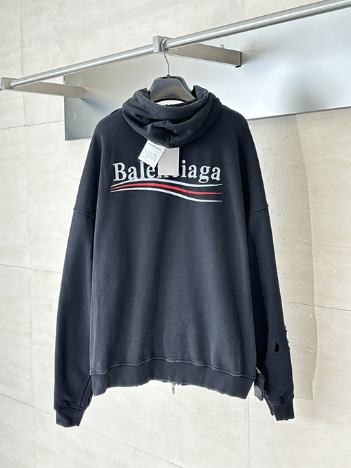 バレンシアガ リバーシブル コーク ジップ フードジャケット
